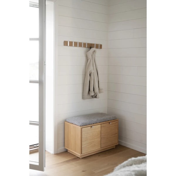 Natúr színű tölgyfa fali fogas Confetti – Rowico-image-1