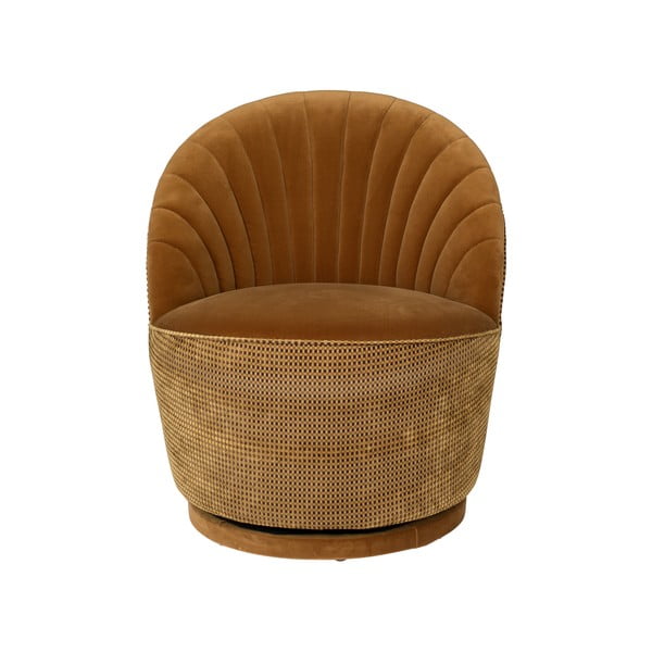 Madison barna bársony fotel - Dutchbone-image-4