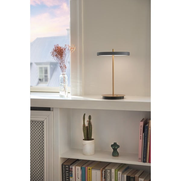 Antracitszürke LED szabályozható asztali lámpa fém búrával (magasság 31 cm) Asteria Move – UMAGE-image-3