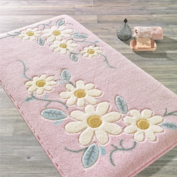 Bathmats Margherita rózsaszín fürdőszobai szőnyeg, 80 x 140 cm - Confetti