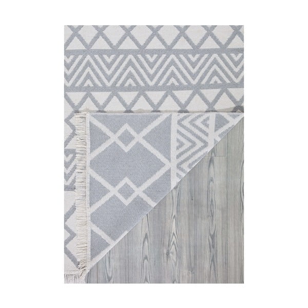 Duo fehér-szürke pamut szőnyeg, 160 x 230 cm - Oyo home-image-4