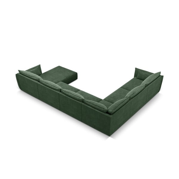 Sötétzöld sarokkanapé (bal oldali) Vanda – Mazzini Sofas-image-3