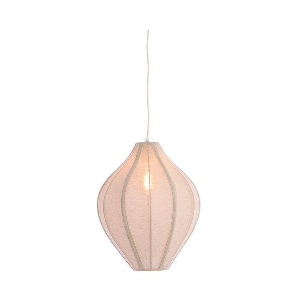 Natúr színű függőlámpa textil búrával Pasto – Light & Living-image-1