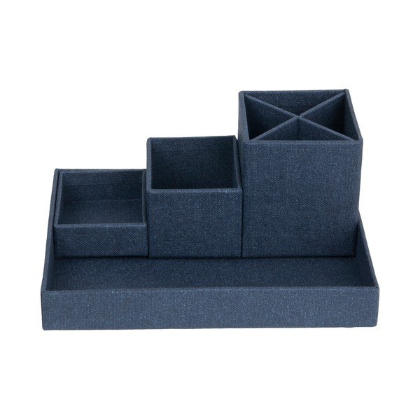 Lena sötétkék 4 részes asztali rendszerező - Bigso Box of Sweden-image-3