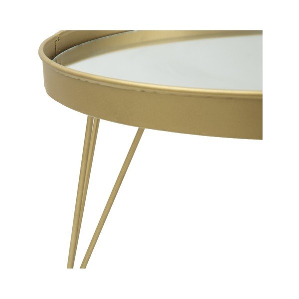 Aranyszínű tálca lábakon, ⌀ 36,5 cm - Mauro Ferretti-image-1