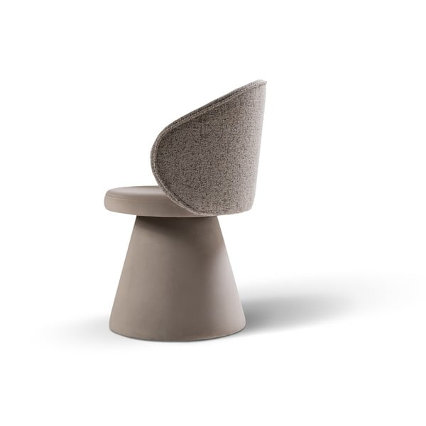 Bézs bársony fotel Inez – Micadoni -image-3