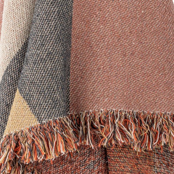 Barna újrahasznosított pamut takaró 130x160 cm Arni – Bloomingville-image-2