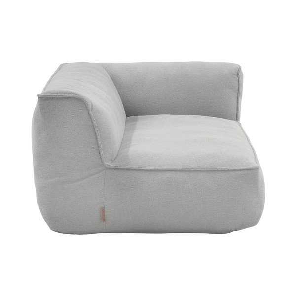 Világosszürke buklé kerti kanapé modul (variálható sarok) Grow – Blomus-image-1