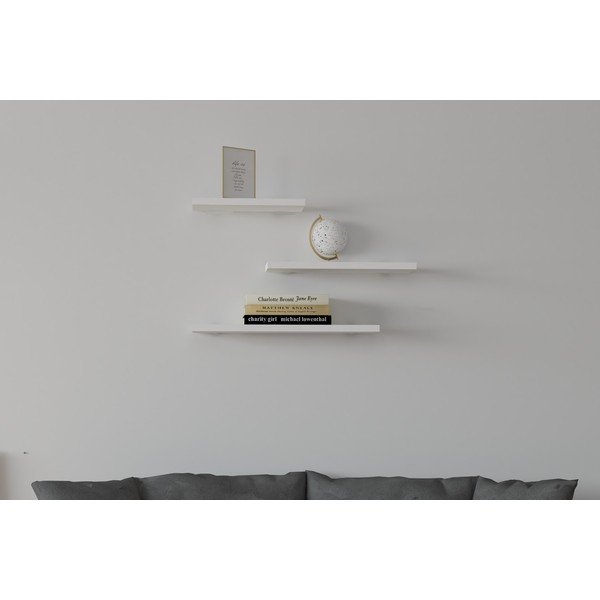 Fehér polc készlet 3 db-os Leila - Kalune Design-image-4