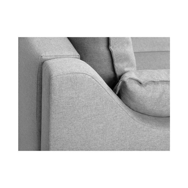 Ancolie világosszürke kanapé, 150 cm - Mazzini Sofas-image-4