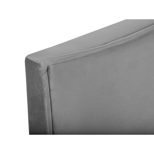 Szürke ágytámla 140x120 cm Natalia – Milo Casa-image-1