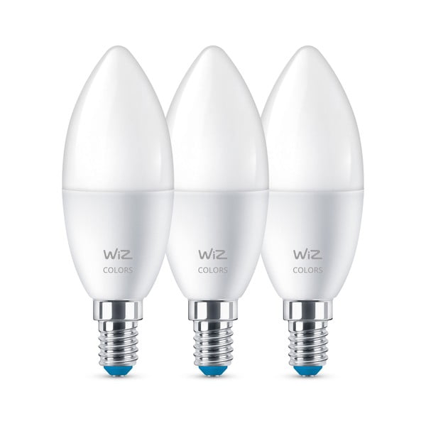 LED okos izzó szett 3 db-os E14, 5 W – WiZ