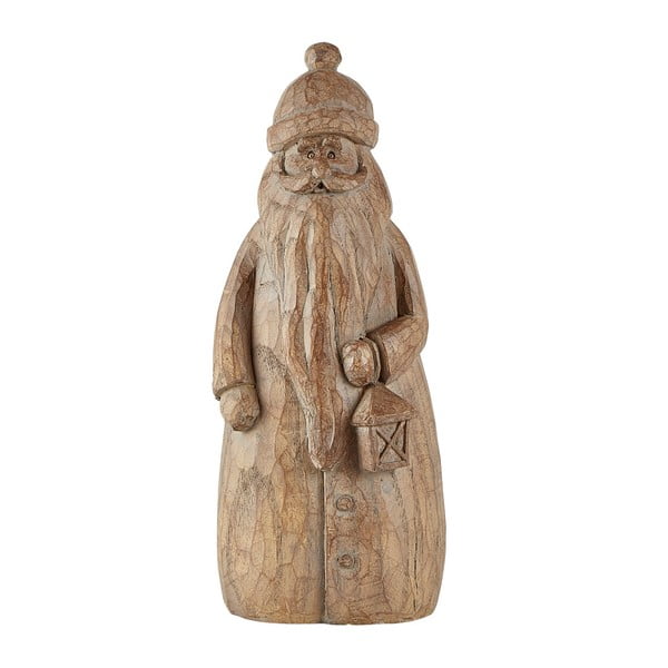 Santa Claus barna dekoratív szobor, 24,5 cm - KJ Collection