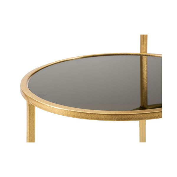 Fekete-aranyszínű kerek dohányzóasztal 40x50 cm - Mauro Ferretti-image-4