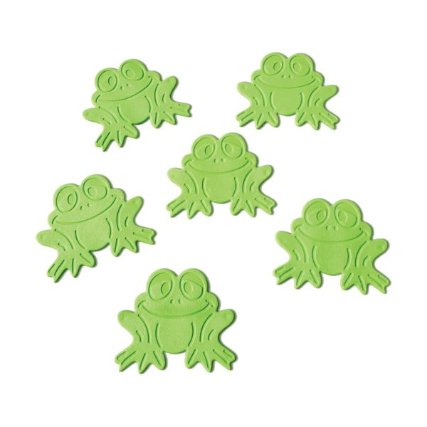 Gyerek csúszásgátló alátét szett fürdőkádba 6 db-os 9x8 cm Grenouilles – Spirella