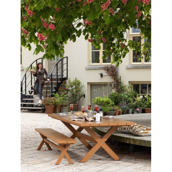 Alumínium kerti étkezőasztal 100x220 cm Delta – Exotan-image-1