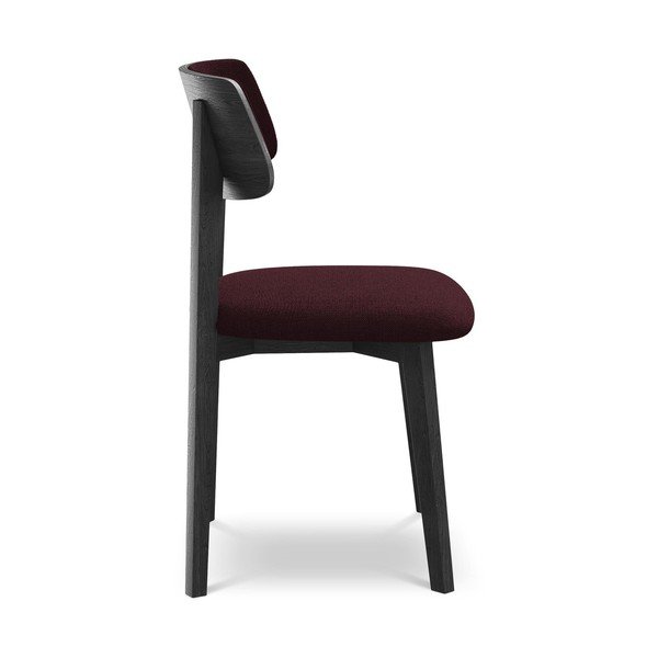 Borvörös tömörfa étkezőszék Niu – Makamii-image-2