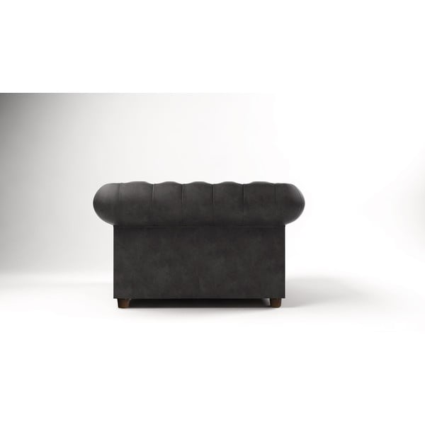 Antracitszürke bársony fotel Cambridge – Ropez-image-2