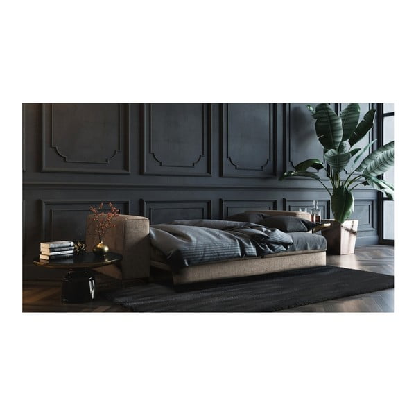 Rothe sötétbézs kinyitható kanapé, 256 cm - devichy-image-3