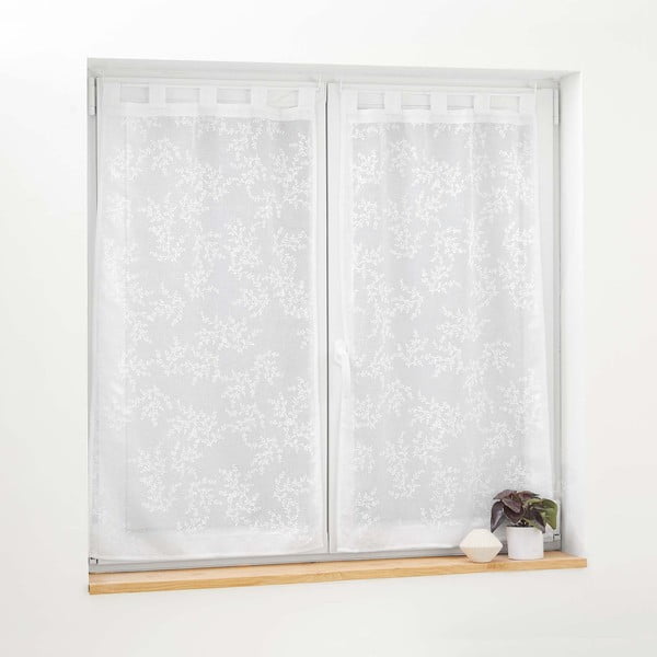 Fehér átlátszó függöny szett 2 db-os 60x120 cm Karla – douceur d'intérieur-image-2