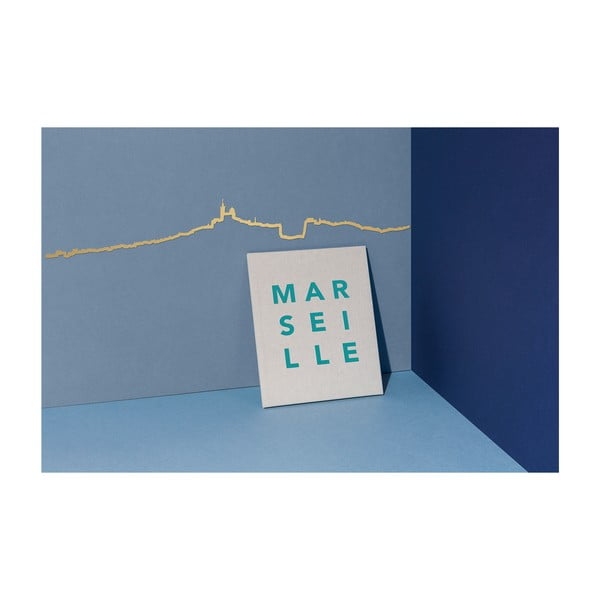 Marseille aranyozott város sziluett - The Line