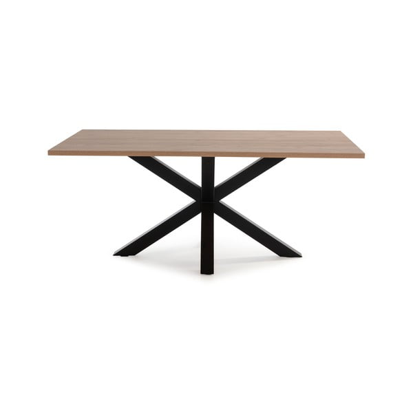 Étkezőasztal tölgyfa dekoros asztallappal 100x180 cm Comba – Marckeric