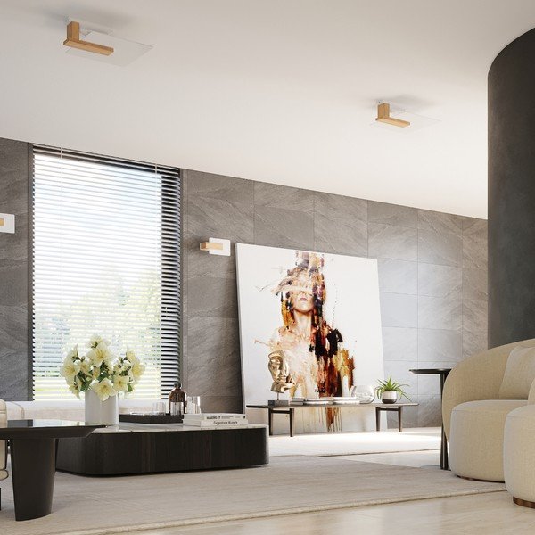 Natúr színű fali lámpa Parola – Sollux-image-3