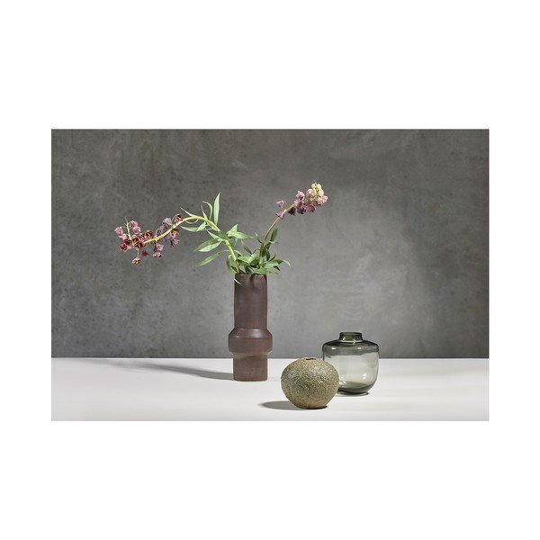 Rost sötétbarna agyagkerámia váza, magasság 30,5 cm - Villa Collection-image-1