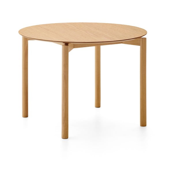 Kerek étkezőasztal kőrisfa dekorral ø 110 cm Indara – Kave Home