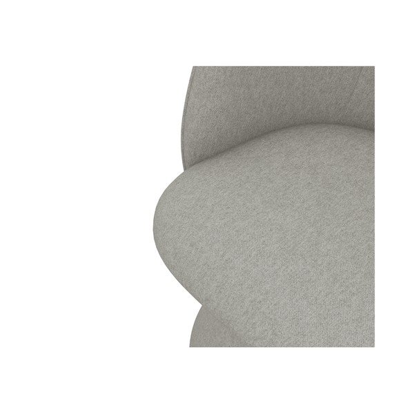 Világosszürke kárpitozott étkezőfotel Maia – Makamii-image-4