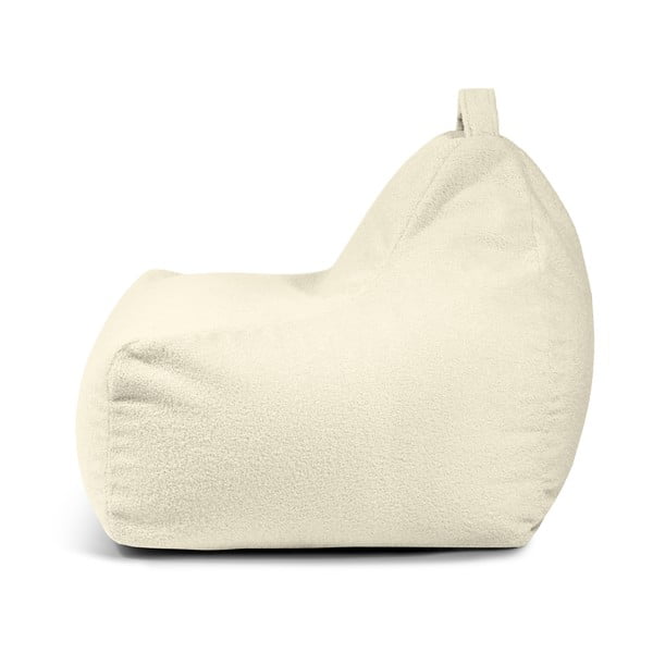 Krémszínű buklé gyerek babzsákfotel Game Amuse – SLOWDOWN-image-3