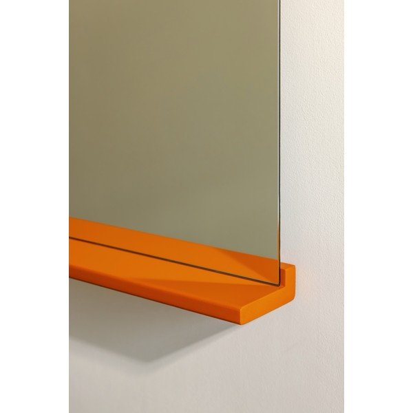 Fali tükör polccal tömörfa kerettel 50x75 cm Lun – noo.ma-image-3