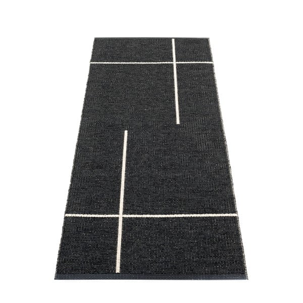 Fekete kültéri-beltéri futószőnyeg 70x180 cm Fred Black – Pappelina