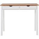 Gava fehér-barna íróasztal borovi fenyőből, hosszúság 100 cm - Støraa