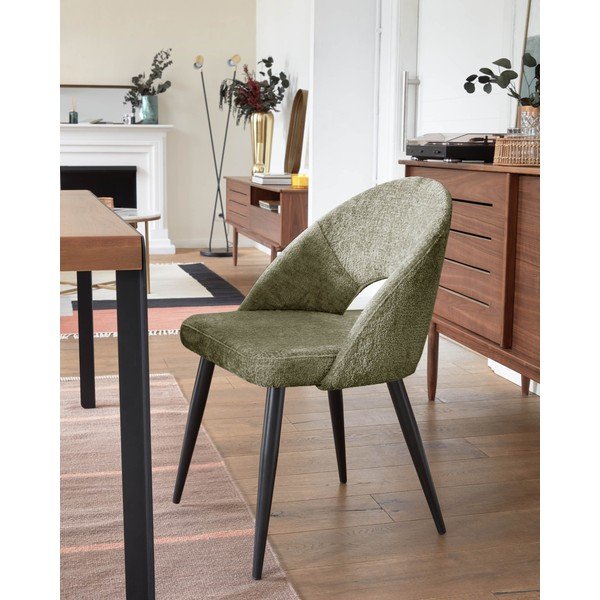 Zöld étkezőszék szett 4 db-os Mael – Kave Home-image-1