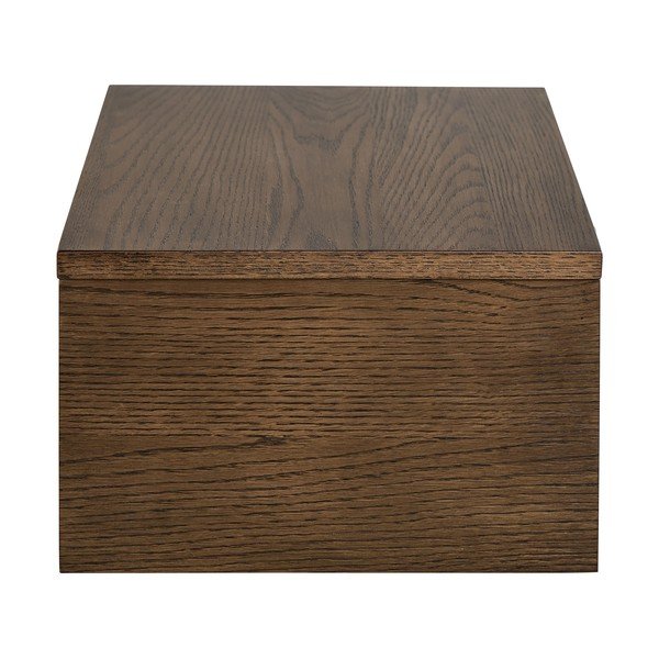 Sötét natúr színű éjjeliszekrény tölgyfa dekorral Monfort – Actona-image-4