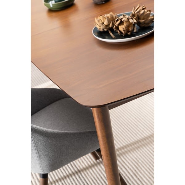 Bővíthető étkezőasztal hosszabbító asztallappal, diófa dekorral 90x180 cm Montreux – Actona-image-1