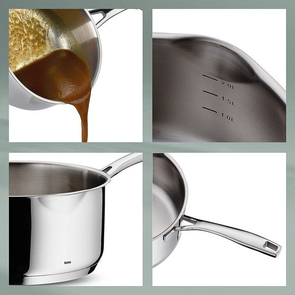 Flavoria rozsdamentes acél lábas, ø 14 cm - Kela-image-2