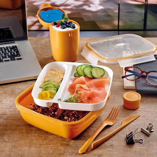 Osztott uzsonnás doboz evőeszközzel Fresh – Snips-image-2