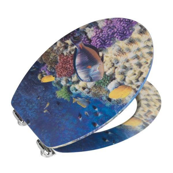 Bellevue WC-ülőke 3D képpel, 44,5 x 38 cm - Wenko-image-1