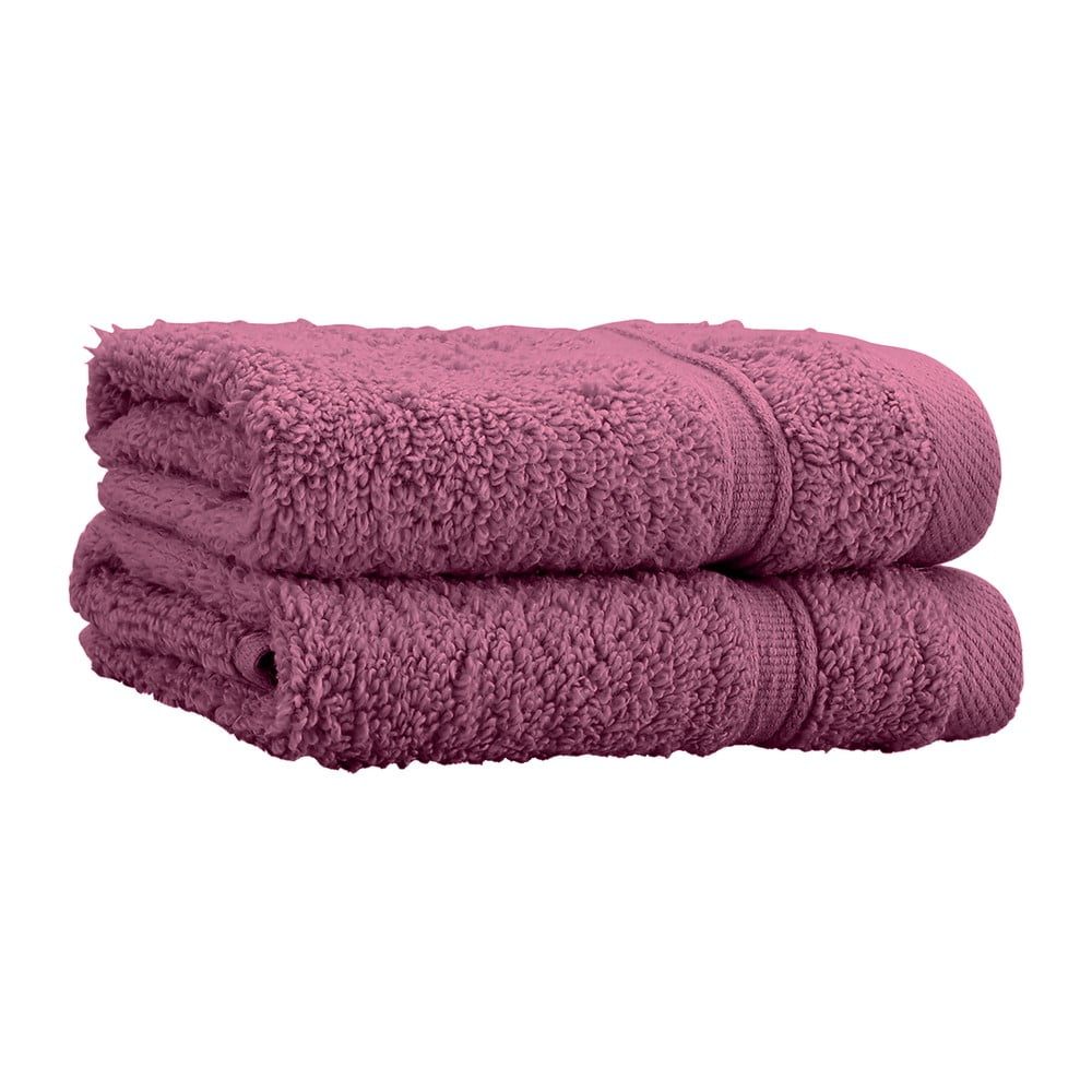 Sötét rózsaszín frottír pamut törölköző szett 2 db-os 30x30 cm Zero Twist  Catherine Lansfield