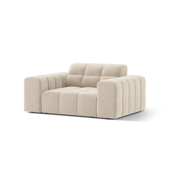 Krémszínű bársony fotel Chicago – Cosmopolitan Design