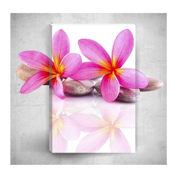 Pink Flowers 3D fali kép, 40 x 60 cm - Mosticx