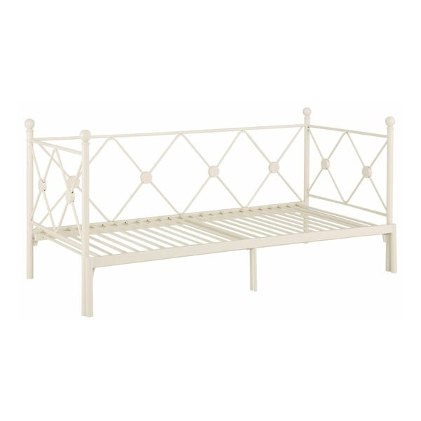 Johnson fehér kihúzható egyszemélyes ágy, 90/180 x 200 cm - Støraa