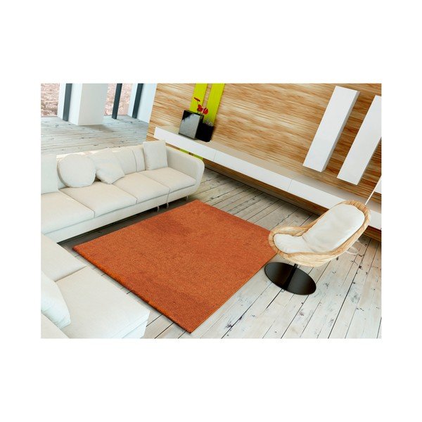 Velur Liso Orange narancssárga szőnyeg, 57 x 110 cm - Universal-image-1