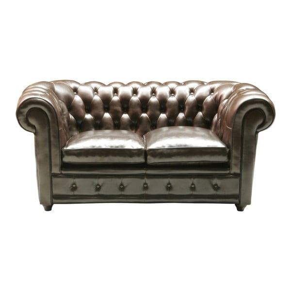 Oxford kétszemélyes kanapé valódi bőrborítással - Kare Design