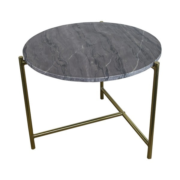 Dark Marble kisasztal márvány asztallappal - HF Living