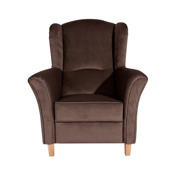 Agnetha Suede barna füles fotel - Max Winzer-image-1