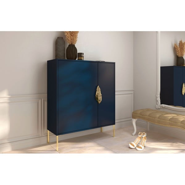 Merlin sötétkék cipősszekrény - Skandica-image-1