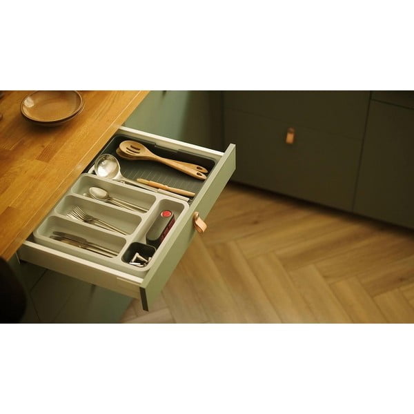 DrawerStore szürke állítható evőeszköztartó - Joseph Joseph-image-1